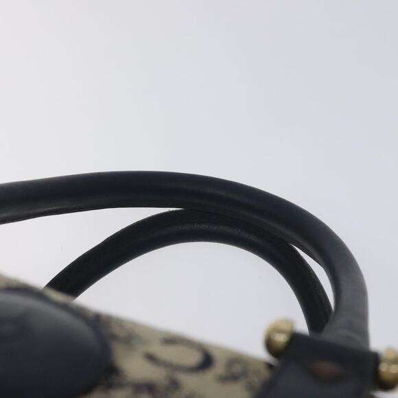 CELINE C Macadam Hand Bag Canvas Navy - Picture 8 of 12